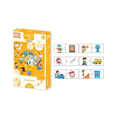 Gambar Kiddy Star Puzzle Learning Kids Inventions - Oranye