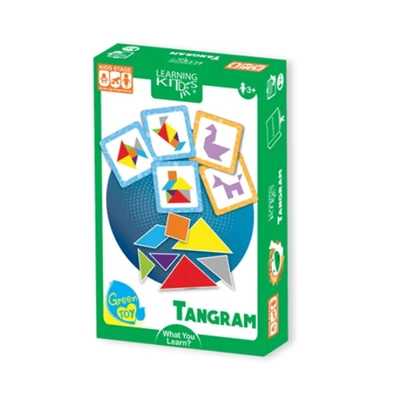 Gambar Kiddy Star Puzzle Learning Kids Tangram - Hijau