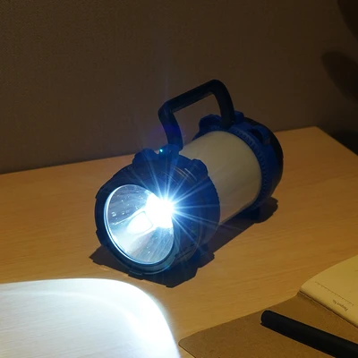Gambar Powerlite Senter LED Dengan Lentera Rechargeable 7 Watt - Hitam