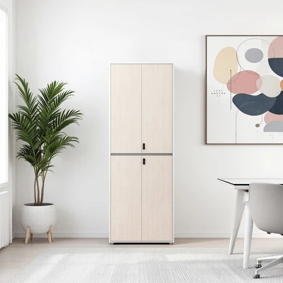 Gambar Sieben Lemari Arsip Kantor 4 Pintu High - Putih Iron Wood
