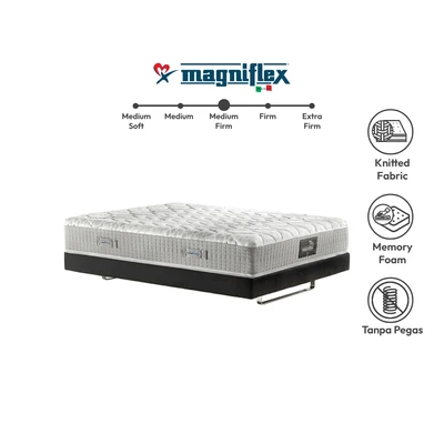 Gambar Magniflex 120x200x30 cm Magnistretch II Kasur Memory Foam In Box - Putih