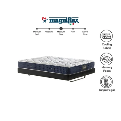 Gambar Magniflex 120x200x25 cm Magnicool Kasur Memory Foam In Box - Putih