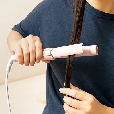 Gambar Memoo Pengeriting Rambut Travel - Pink
