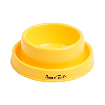 Gambar Paws N Tail Ukuran S Tempat Makan Hewan Leak Proof - Kuning