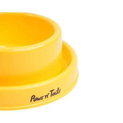 Gambar Paws N Tail Ukuran S Tempat Makan Hewan Leak Proof - Kuning
