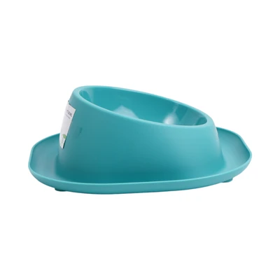 Gambar Paws N Tail Ukuran M Tempat Makan Hewan Leak Proof - Biru Tosca