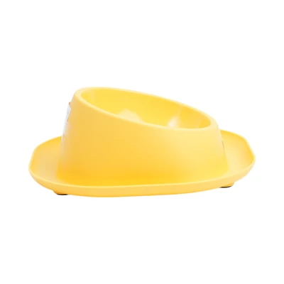Gambar Paws N Tail Ukuran M Tempat Makan Hewan Leak Proof - Kuning