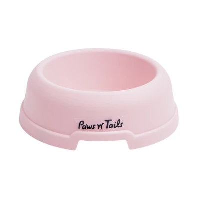 Gambar Paws N Tail Ukuran S Tempat Makan Hewan Anti Slip - Pink