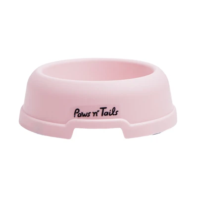 Gambar Paws N Tail Ukuran S Tempat Makan Hewan Anti Slip - Pink