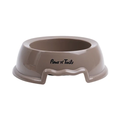 Gambar Paws N Tail Ukuran M Tempat Makan Hewan Anti Slip - Abu-Abu Tua
