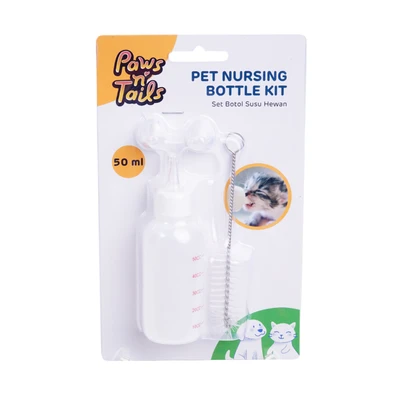 Gambar Paws N Tail 50 Ml Botol Susu Hewan Nursing Kit - Putih