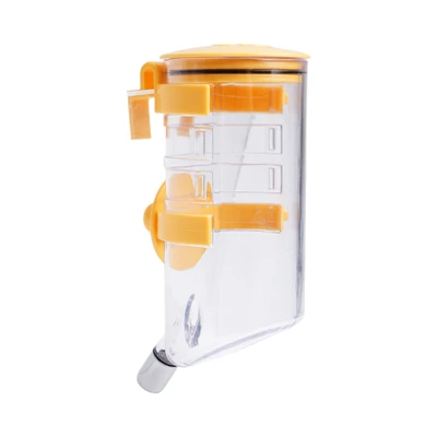 Gambar Paws N Tail 400 ml Botol Minum Hewan Dengan Holder Pin - Kuning