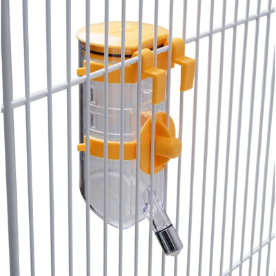 Gambar Paws N Tail 400 ml Botol Minum Hewan Dengan Holder Pin - Kuning