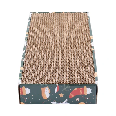 Gambar Paws N Tail 49 cm Mainan Garukan Kucing - Cokelat