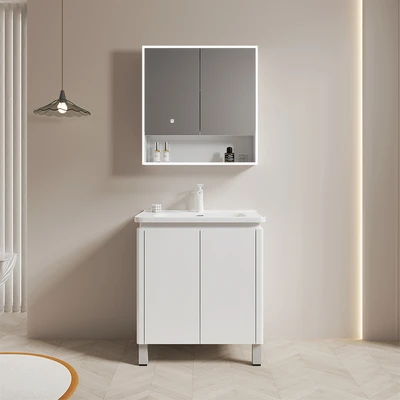 Gambar Fosa Nava Kabinet Dinding Kamar Mandi Dengan Cermin - Putih