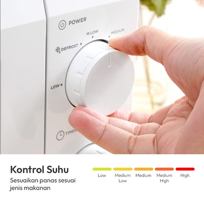Gambar Kris Microwave Low Watt 20 Liter - Putih