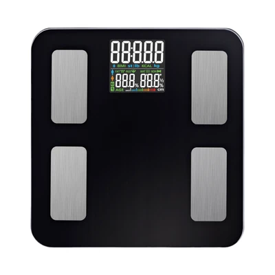 Gambar Krisbow Sync Smart Timbangan Badan Digital Colored Display - Hitam