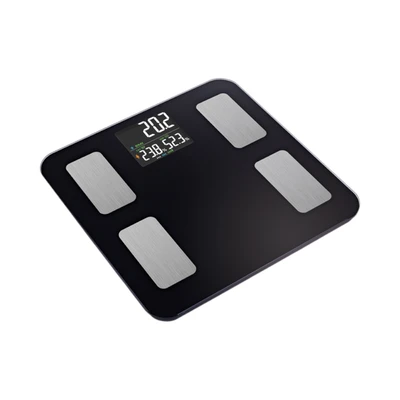 Gambar Krisbow Sync Smart Timbangan Badan Digital Colored Display - Hitam