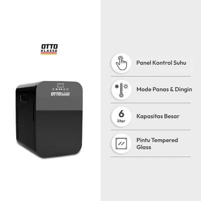 Gambar Otto Klasse Kulkas Mobil Front Loading Cool & Warm Double 20 Liter - Hitam
