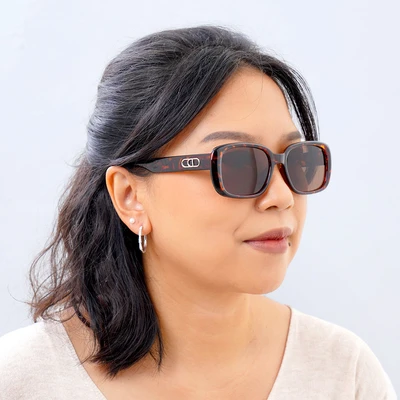 Gambar Ilook Sunnies Kacamata Sunglasses Retro Rectangle PC Tortoise - Cokelat
