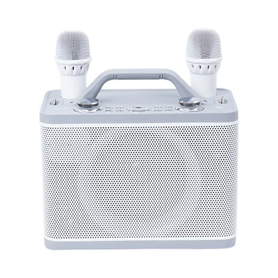 Gambar Sovox Speaker Karaoke Bluetooth 2 Mic - Putih