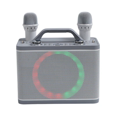 Gambar Sovox Speaker Karaoke Bluetooth 2 Mic - Putih