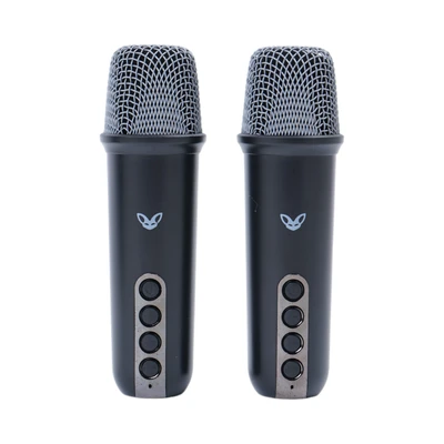 Gambar Sovox Speaker Karaoke Bluetooth LED 2 Mic - Hitam