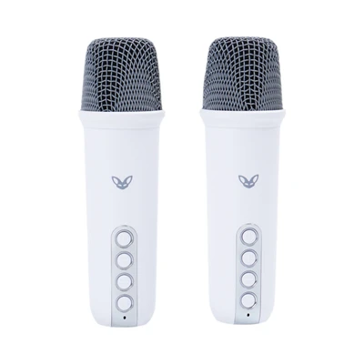 Gambar Sovox Speaker Karaoke Bluetooth LED 2 Mic - Putih