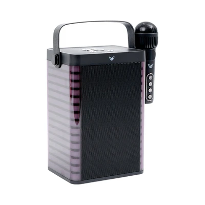 Gambar Sovox Speaker Karaoke Bluetooth LED 1 Mic - Hitam