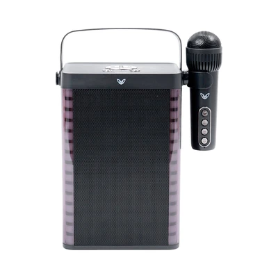 Gambar Sovox Speaker Karaoke Bluetooth LED 1 Mic - Hitam