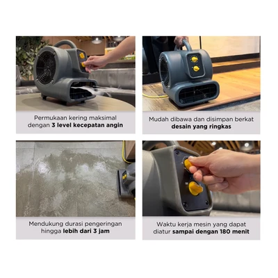 Gambar Krisbow Blower Karpet 350 Watt FPCB350 - Abu-Abu
