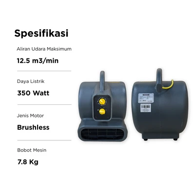 Gambar Krisbow Blower Karpet 350 Watt FPCB350 - Abu-Abu