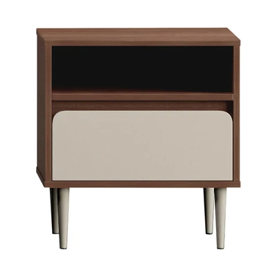 Gambar Informa 180x200 cm Harvey Set Kamar Tidur - Krem Beige/Cokelat Walnut