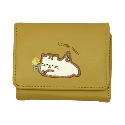 Gambar Ataru Dompet Motif Kucing Bordir - Random