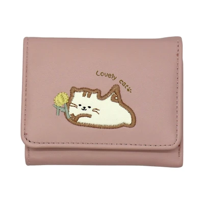 Gambar Ataru Dompet Motif Kucing Bordir - Random