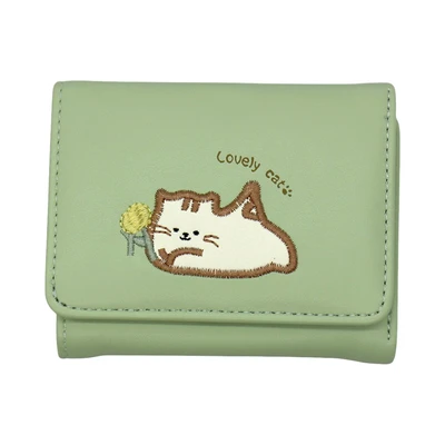 Gambar Ataru Dompet Motif Kucing Bordir - Random