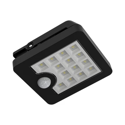 Gambar Krisbow Lampu Sorot Solar Dinding 5 Watt Cool Daylight - Hitam