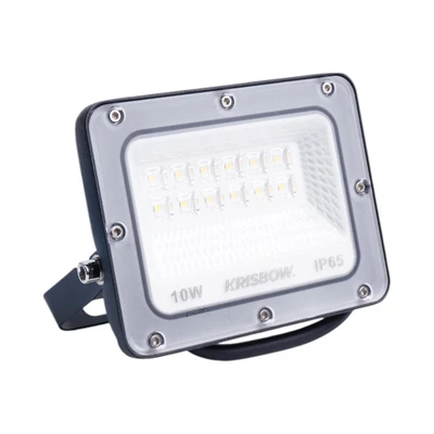 Gambar Krisbow Lampu Sorot LED SMD 10 Watt Warm White IP65 - Hitam