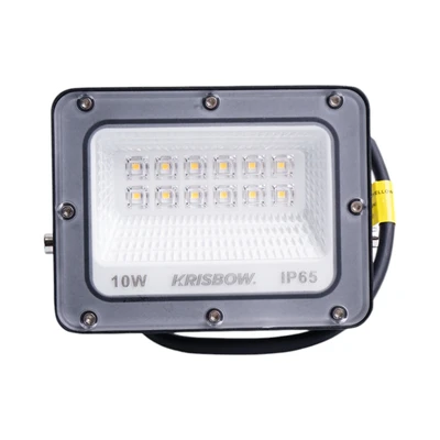 Gambar Krisbow Lampu Sorot LED SMD 10 Watt Cool Daylight IP65 - Hitam