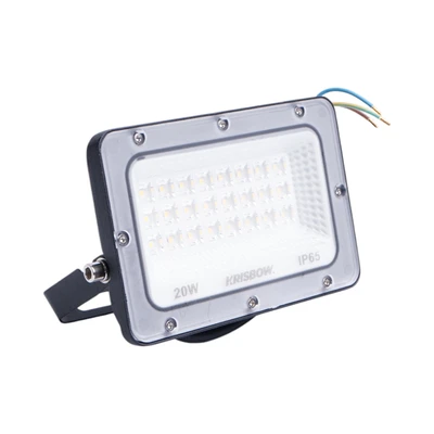Gambar Krisbow Lampu Sorot LED SMD 20 Watt Warm White IP65 - Hitam