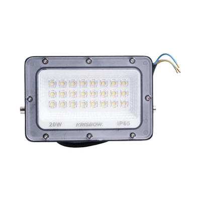Gambar Krisbow Lampu Sorot LED SMD 20 Watt Cool Daylight IP65 - Hitam