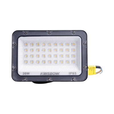 Gambar Krisbow Lampu Sorot LED SMD 30 Watt Cool Daylight IP65 - Hitam