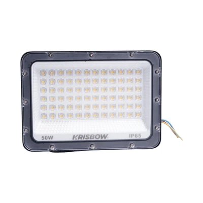 Gambar Krisbow Lampu Sorot LED SMD 50 Watt Warm White IP65 - Hitam