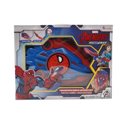 Gambar Paso Set Transform Shield Archery Spiderman - Merah/biru