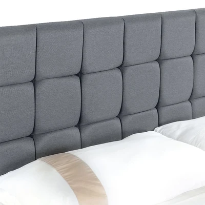 Gambar Informa Sleep 200x200 cm Ludo Headboard - Abu-Abu