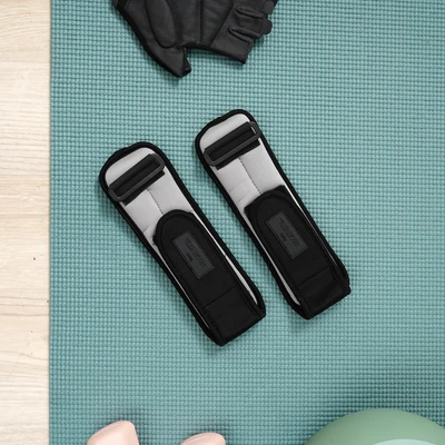 Gambar Kinetic 0.5 kg Set 2 Pcs Pemberat Pergelangan Kaki & Tangan - Abu-Abu