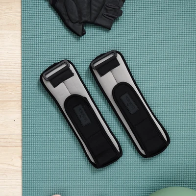 Gambar Kinetic 1 kg Set 2 Pcs Pemberat Pergelangan Kaki & Tangan - Abu-Abu