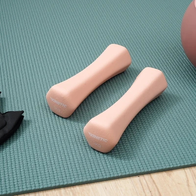Gambar Kinetic 1 kg Set 2 Pcs Active Dumbbell Neoprene - Pink