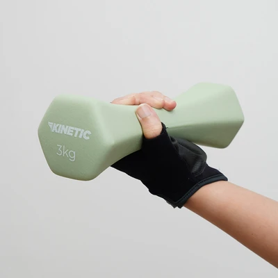 Gambar Kinetic 3 kg Set 2 Pcs Active Dumbbell Neoprene - Hijau