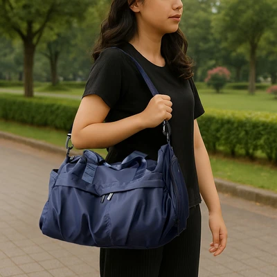 Gambar Passport Clio Tas Duffle - Biru Navy